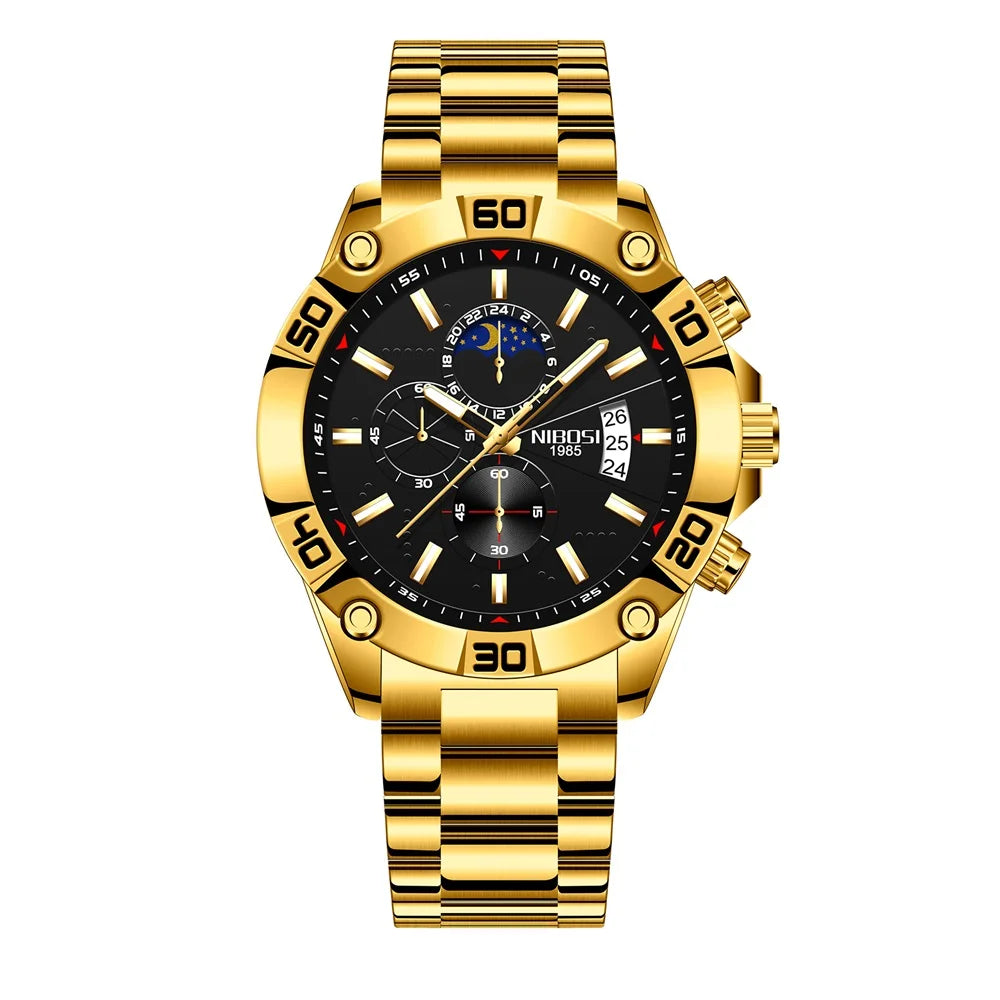 Sport Watches Luxury Quartz Stainless Steel Watch