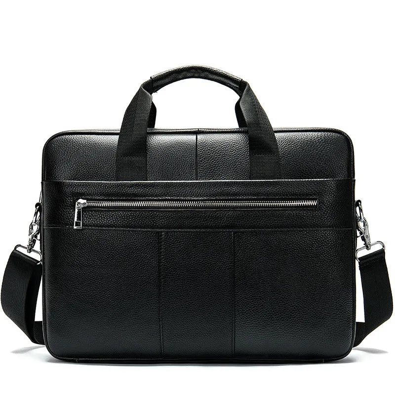 WESTAL Men's Briefcase Men's Bag Genuine Leather Laptop Bag