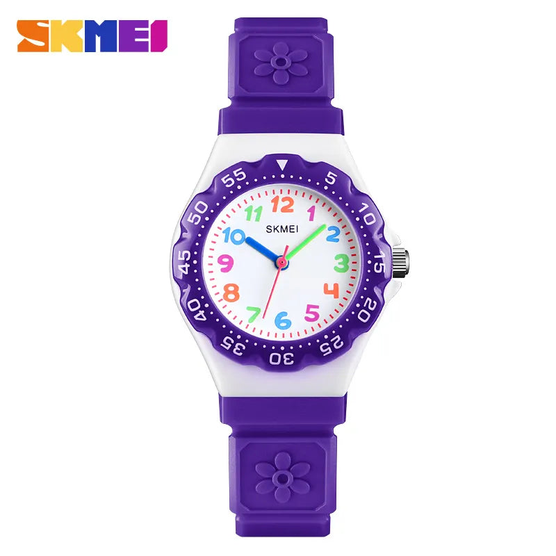 SKMEI NEW Kids  Outdoor Sports Waterproof PU Wristband Quartz Children Watches