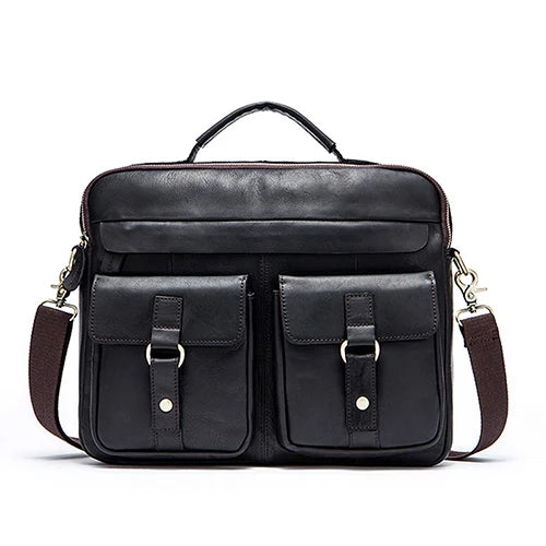 Men's Briefcases Leather Shoulder Bag for Men Handbags