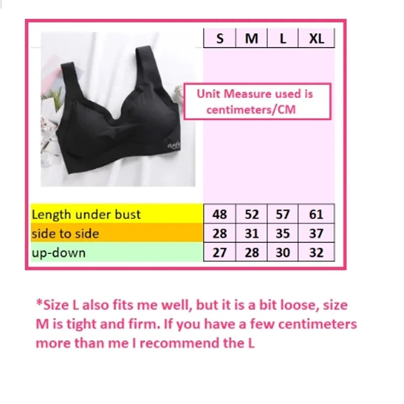 Seamless Comfortable Sports Bras Women Brassiere Push Up Sleeping Top