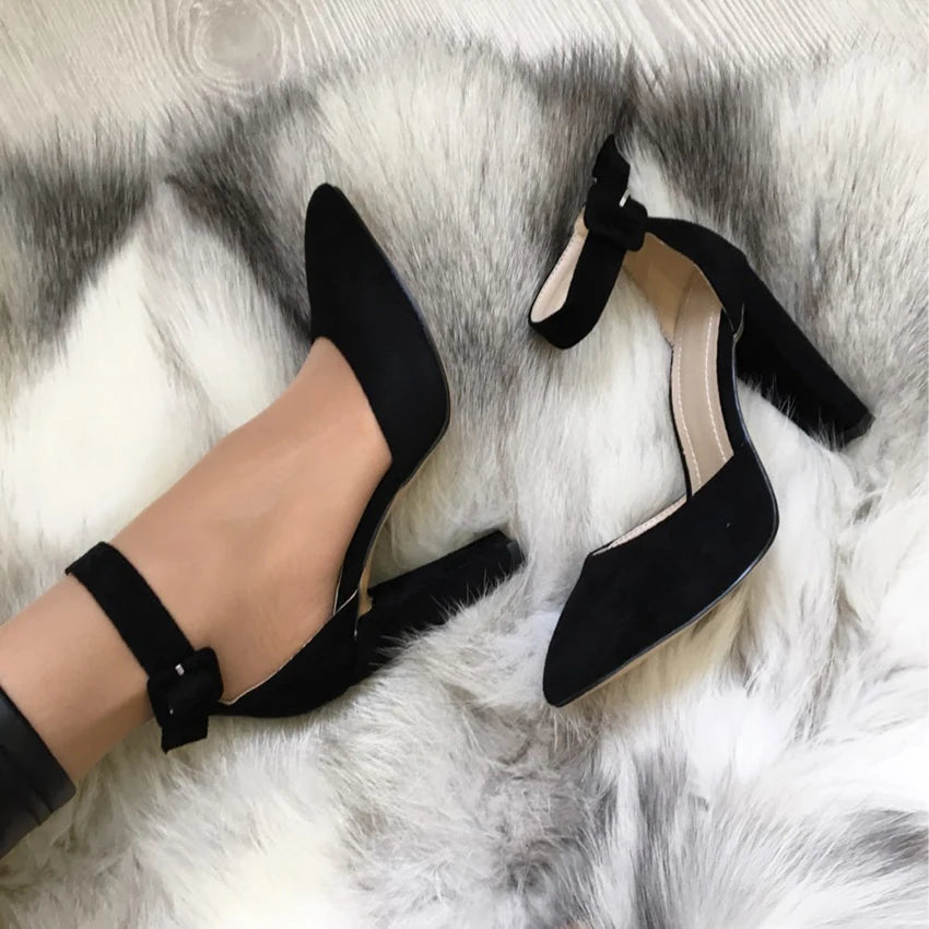 Women Pumps Fashion Women Shoes Party Wedding Super Square High Heel