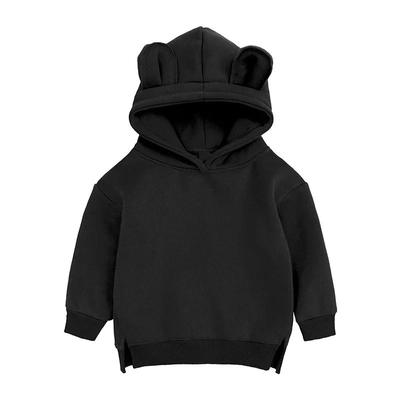 Toddler Baby Kids Boy Girl Hooded Cartoon Ear Hoodie Sweatshirt