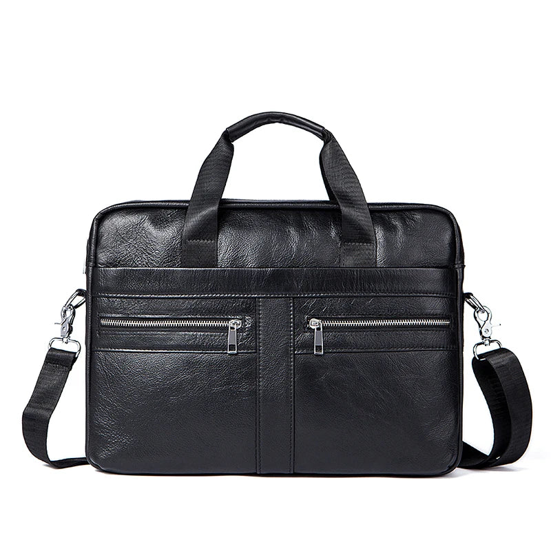 WESTAL Leather Bag Men Laptop Bag Men's Bags Genuine Leather Computer Briefcase