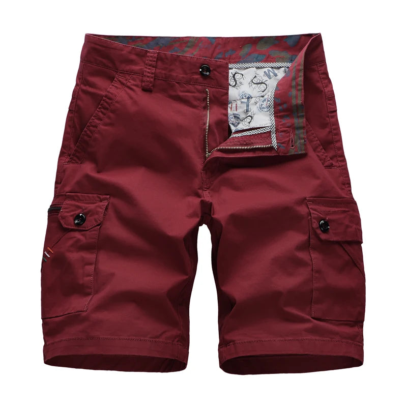 Plus Size Men's Clothing Cargo Shorts With Side Pockets