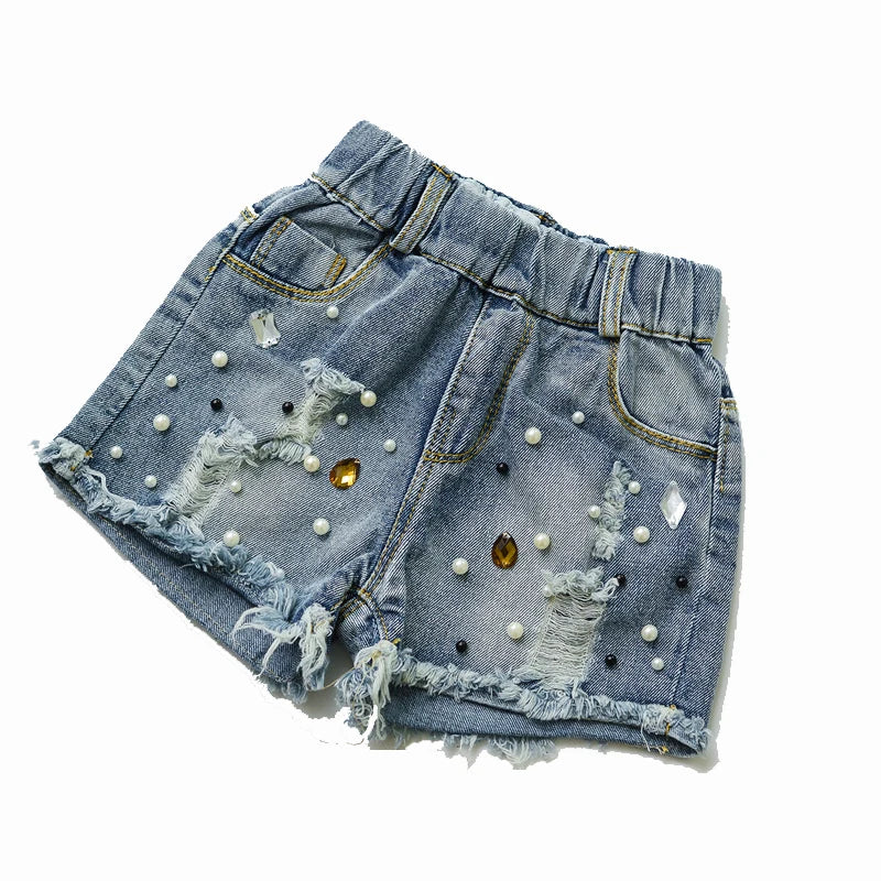 Spring and Summer New Girls Denim Shorts hot Pants