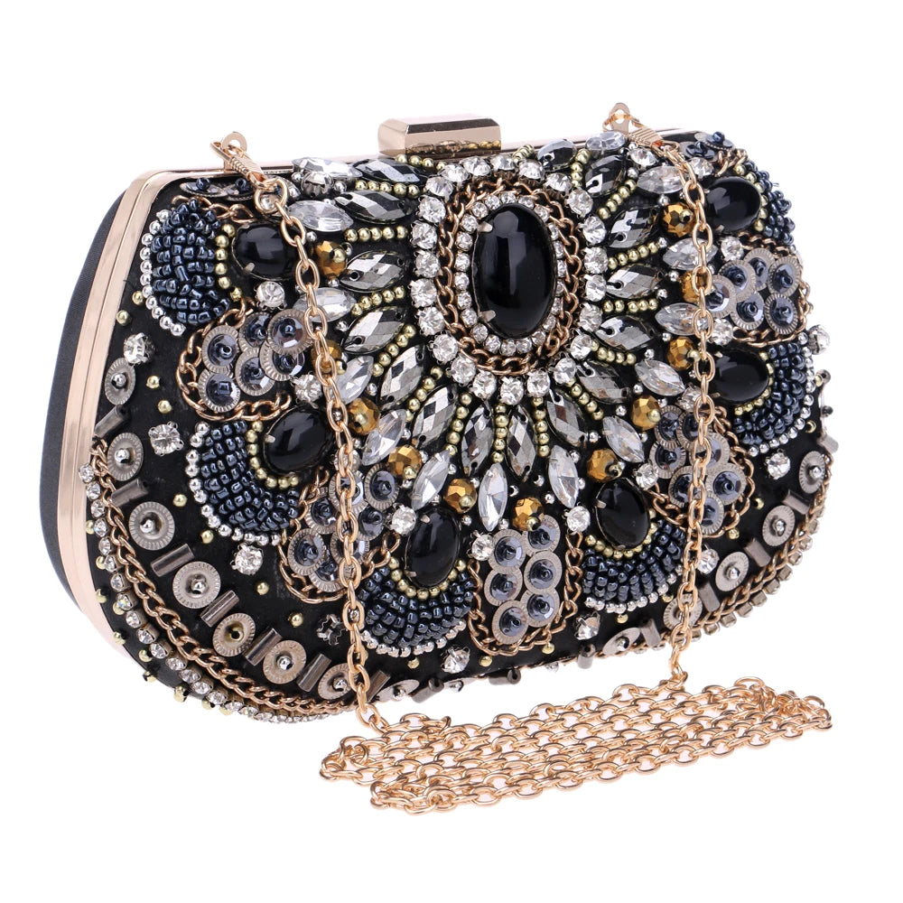 Women Evening Bags Beaded Wedding Handbags Clutch Purse