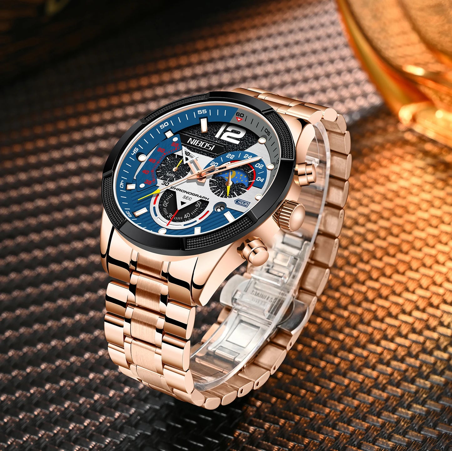 Quartz Watch Luminous Stainless Steel Men Watch Wristwatch