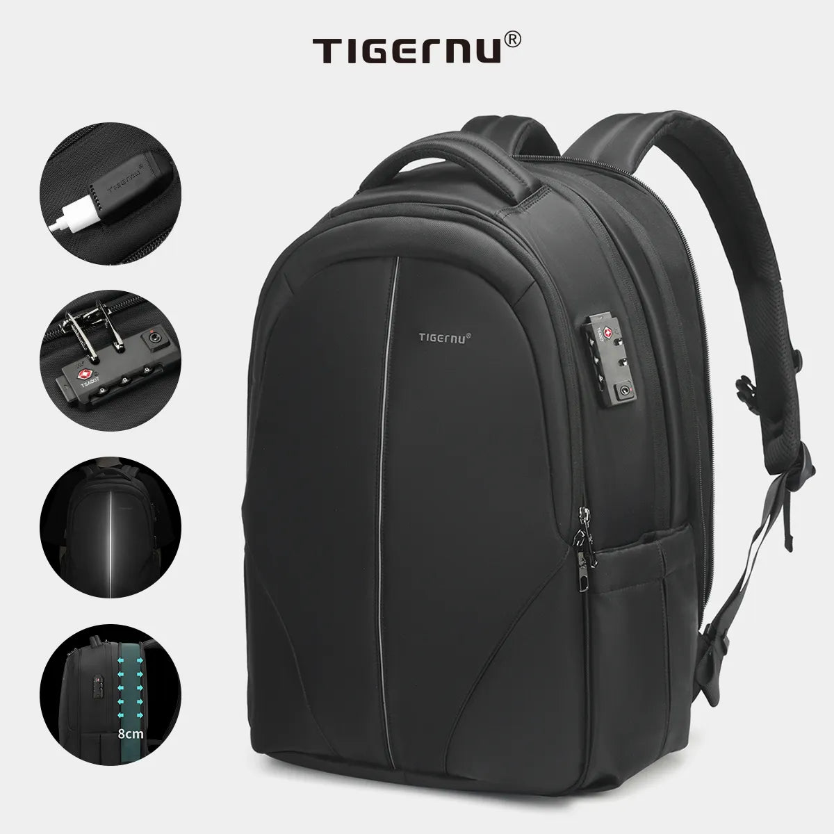 Travel Backpack 14-15.6-17'' Laptop Backpack for Men TSA Anti Theft Backpack