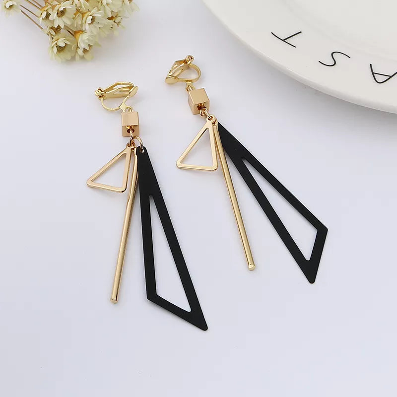 s Without Piercing Retro Female Tassel Long Women Ear Clips Jewelry