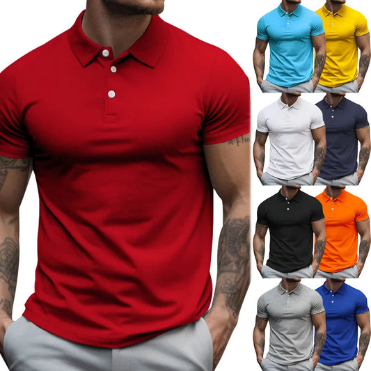 Polo Shirt Men's Short Sleeved New Trend T-Shirt Men's Summer Thin Style Trendy