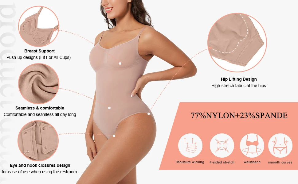 Women's One-Piece Plus Size Body Shaper s Tummy Butt Lifter Shapewear for Women