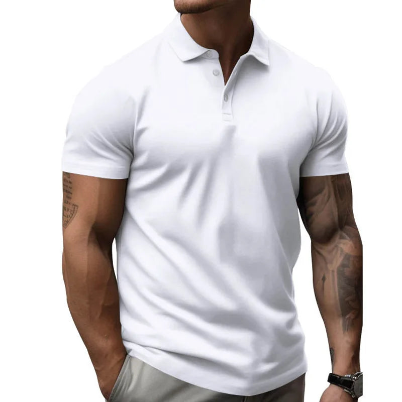 Polo Shirt Men's Short Sleeved New Trend T-Shirt Men's Summer Thin Style Trendy