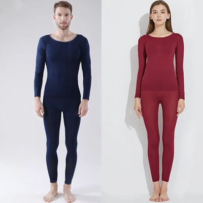 Queenral Long Johns Thermal Underwear Thermo Suit Ultra-Thin Winter Clothes