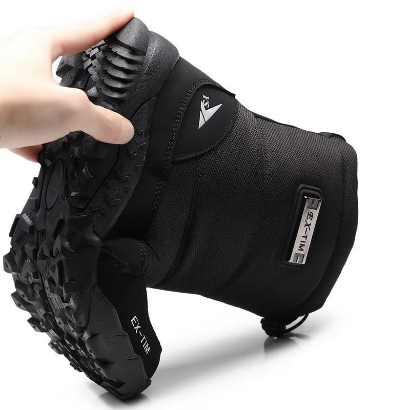 Snow Boots Men Hiking Shoes Waterproof Winter Boots With Fur Winter Non-Slip