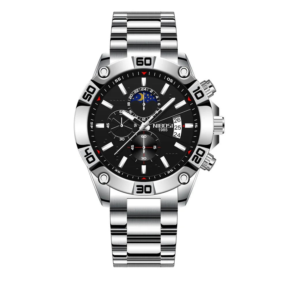 Sport Watches Luxury Quartz Stainless Steel Watch