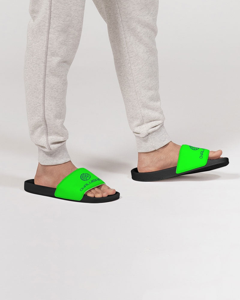 Neon Green Men's Slide Sandal