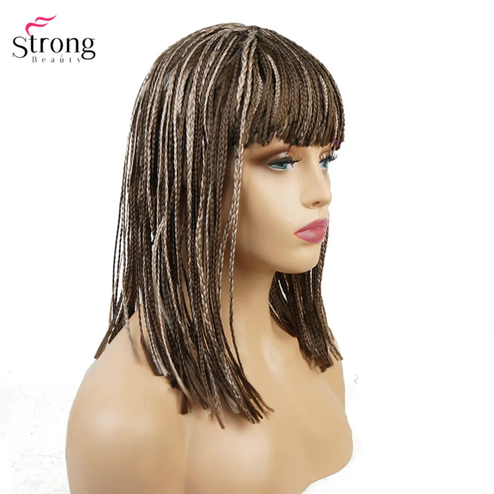 Women's Synthetic Wig Braided Box Braids Wigs for African American Women