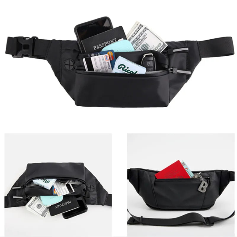 Waterproof Man Waist Bag Fashion Chest Pack Outdoor Sports Crossbody Bag