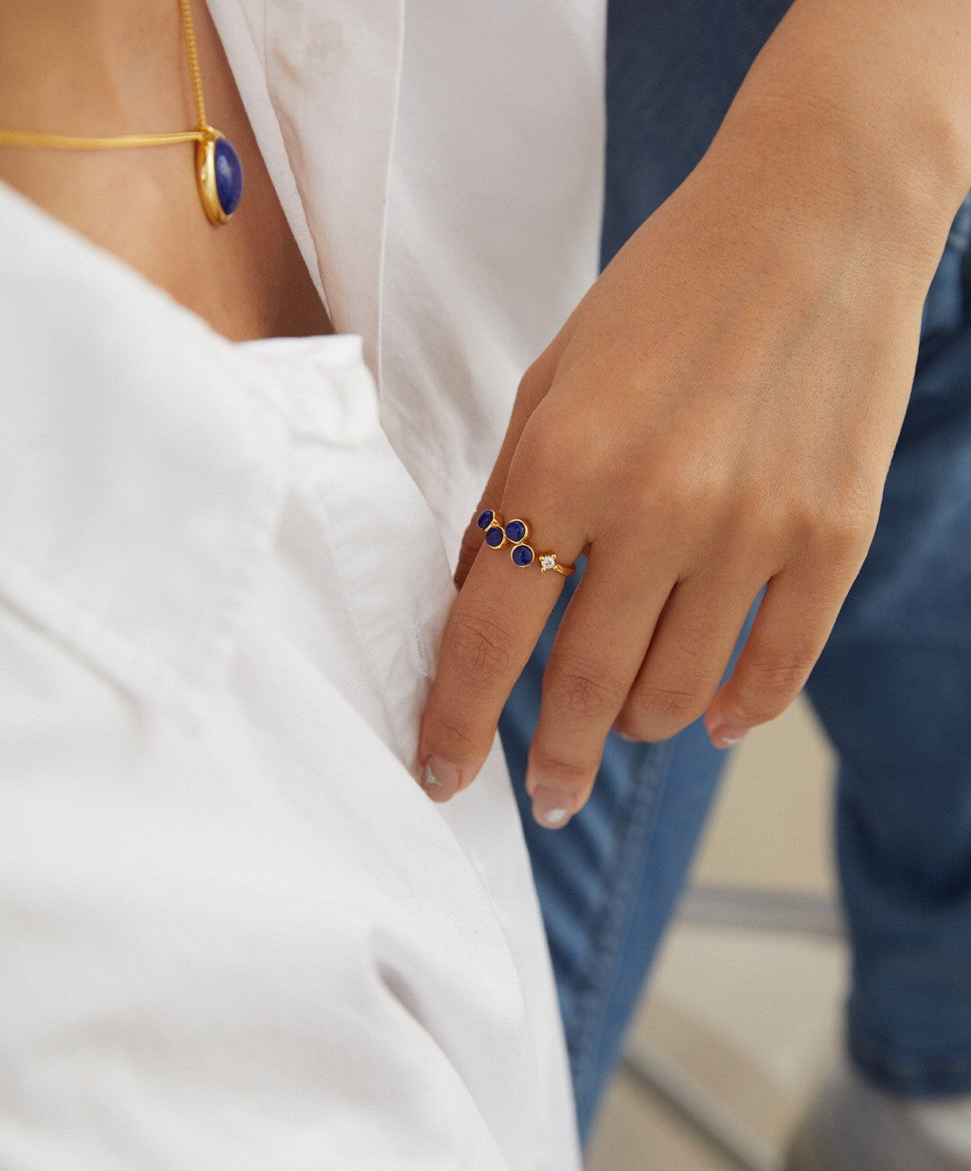 Natural Lapis Lazuli Ring