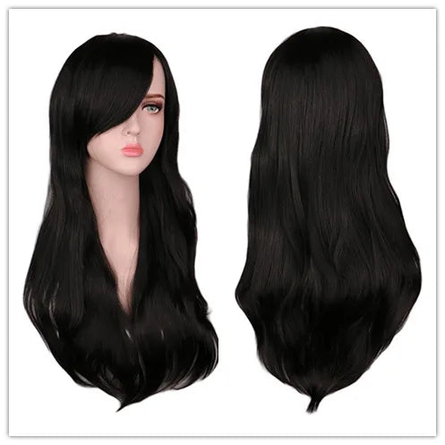 Women Long Wavy Wig Synthetic Hair Wigs