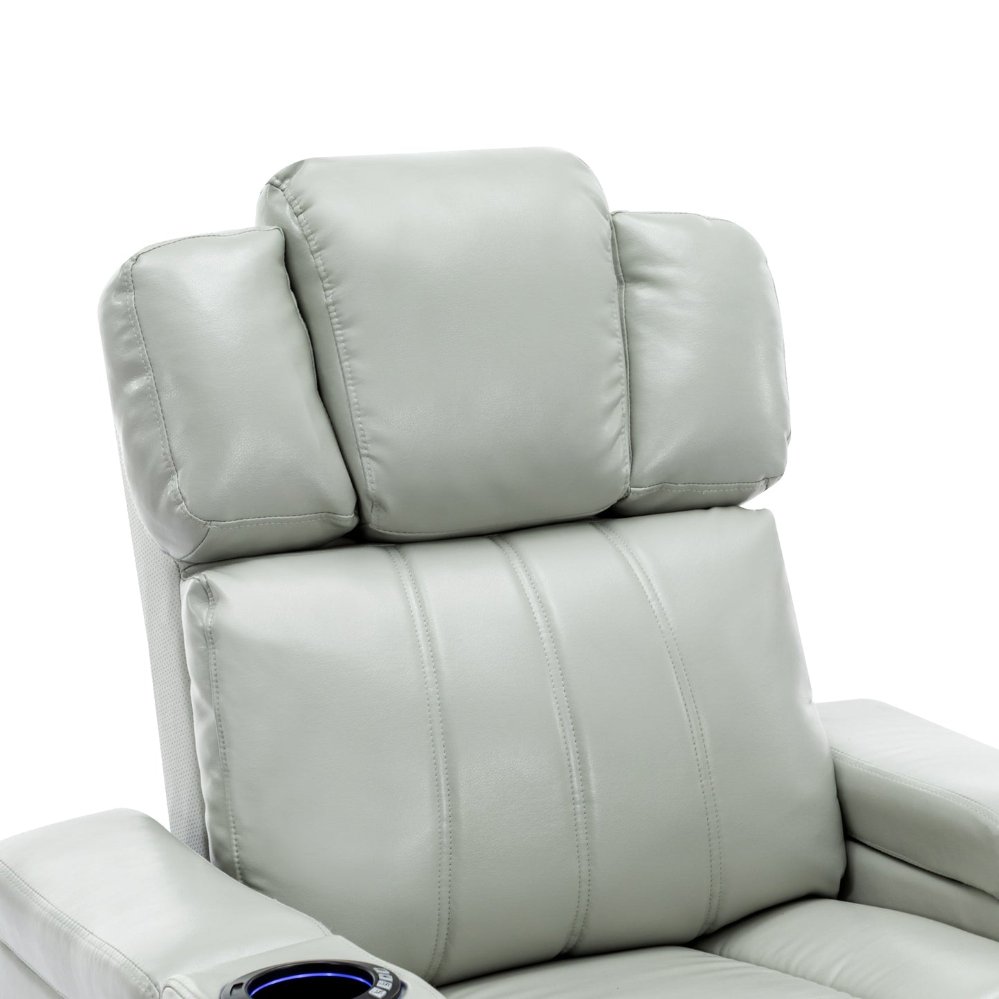 PU Leather Power Recliner Individual Seat Home Theater Recliner