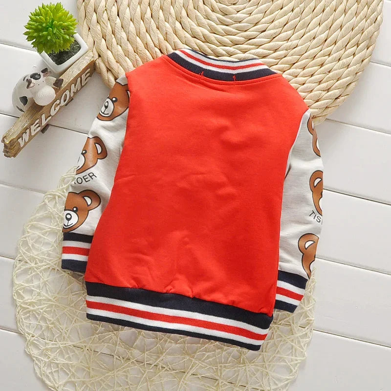 NEW Children Girls Clothes Kids Baseball Infant Sweatershirt Outwear Boys Coat