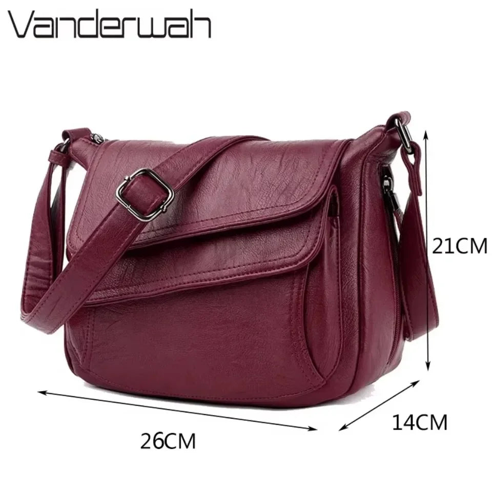 Soft Leather Luxury Purses and Handbags Crossbody Bags for Women