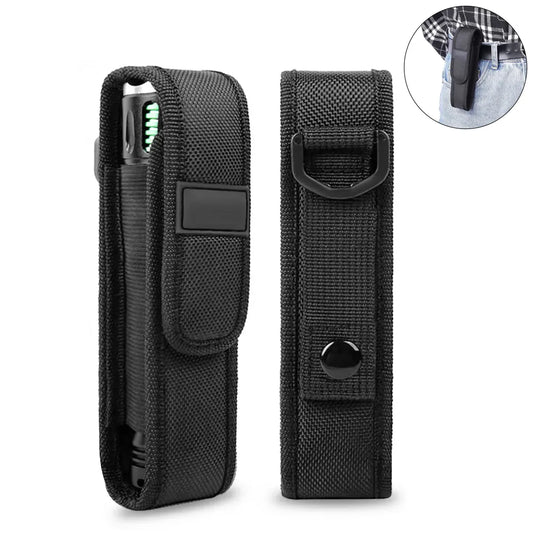 Tactical Flashlight Molle Pouch Flashlight Holster Torch Pouch