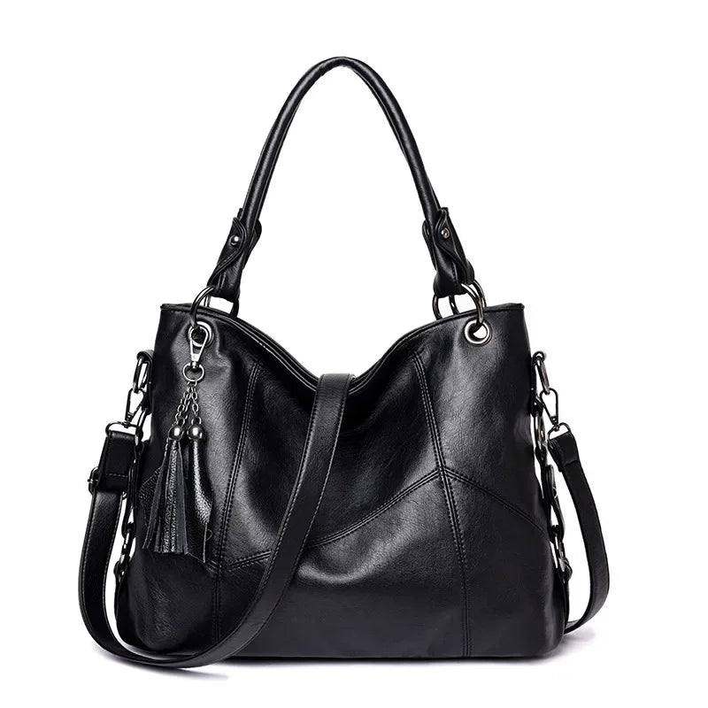 Soft Leather Tassel Luxury Handbags Women Bags