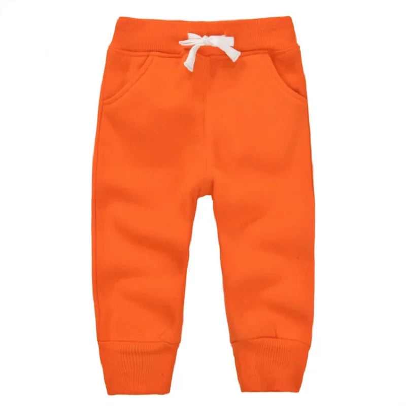 Winter Warm Velvet Sweatpants for 1-5 Yeas Babies Boys Girls Casual Sport Pants