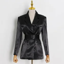 Women'S Suits & Tuxedo Women Bandage Blazers Jackets Long Suit Coats