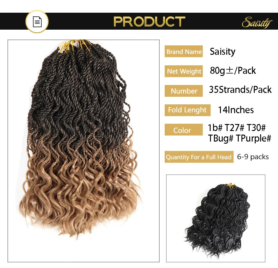 Twist Hair Crochet Braids Synthetic Crochet Braid Hair Curly