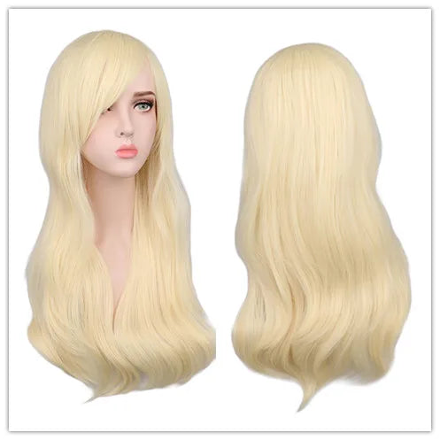 Women Long Wavy Wig Synthetic Hair Wigs