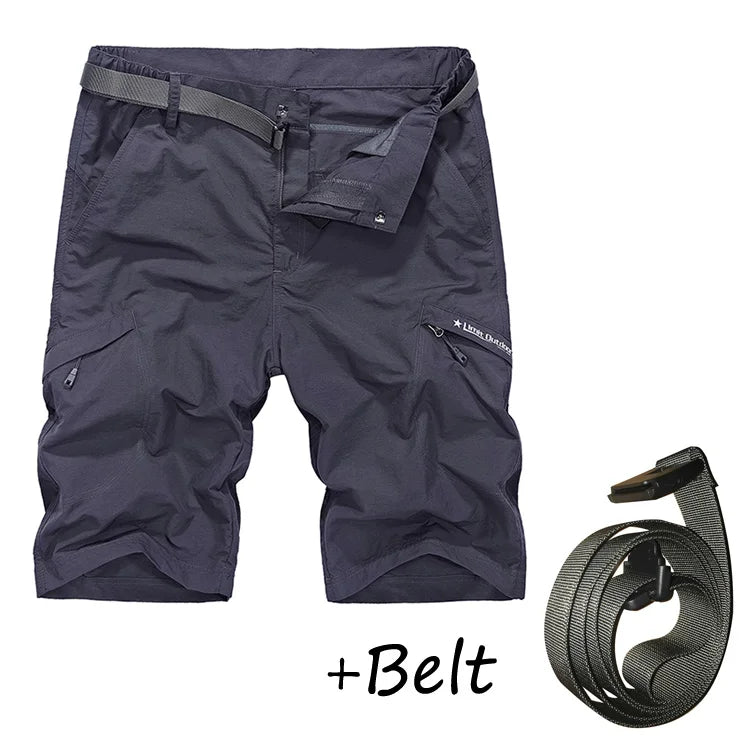 Waterproof Military Shorts Men Thin Material Cargo Short Pants