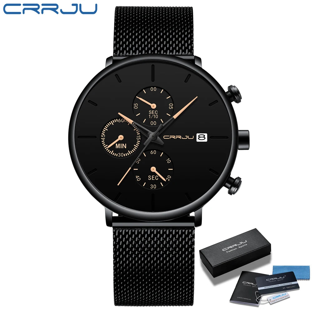 Mens Watches Luxury Sport Wrist Watch Unique Design Stainless Steel watch