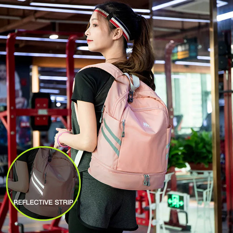 Women Gym Backpack Traveling Bag Fitness Bags for Shoes