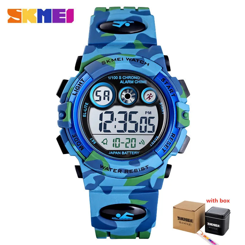 SKMEI Children LED Electronic Digital  waterproof Stop Watch