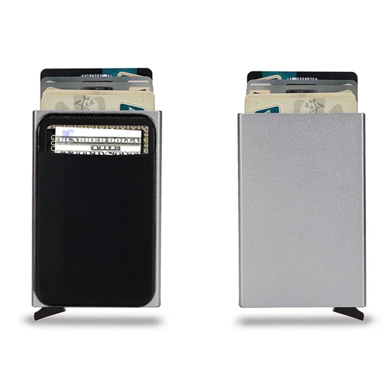 Wallet Card Holder Metal Thin Slim Metal Vallet