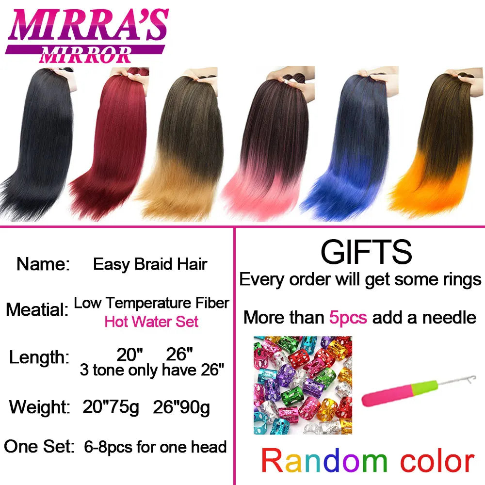 Mirra's Mirror Braiding Hair Synthetic Hair for Braid