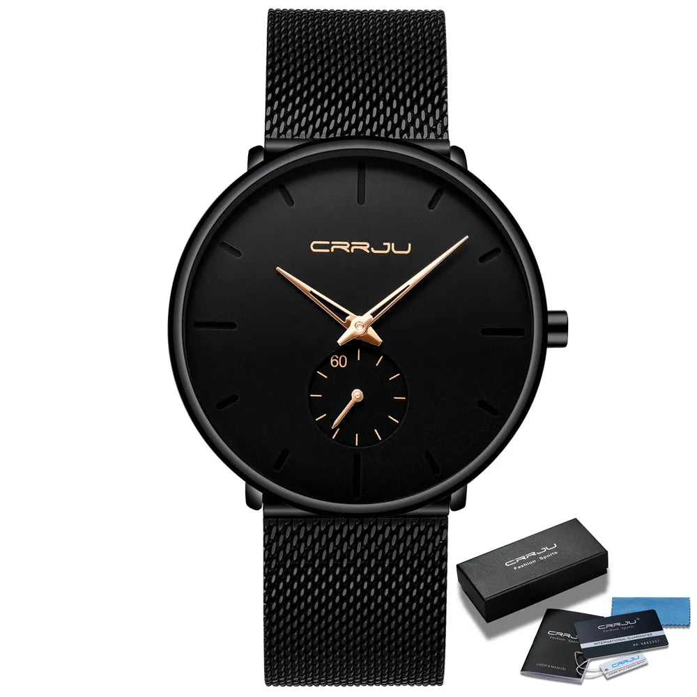 Unisex Ultra Thin Wristwatch Relojes Para Hombre