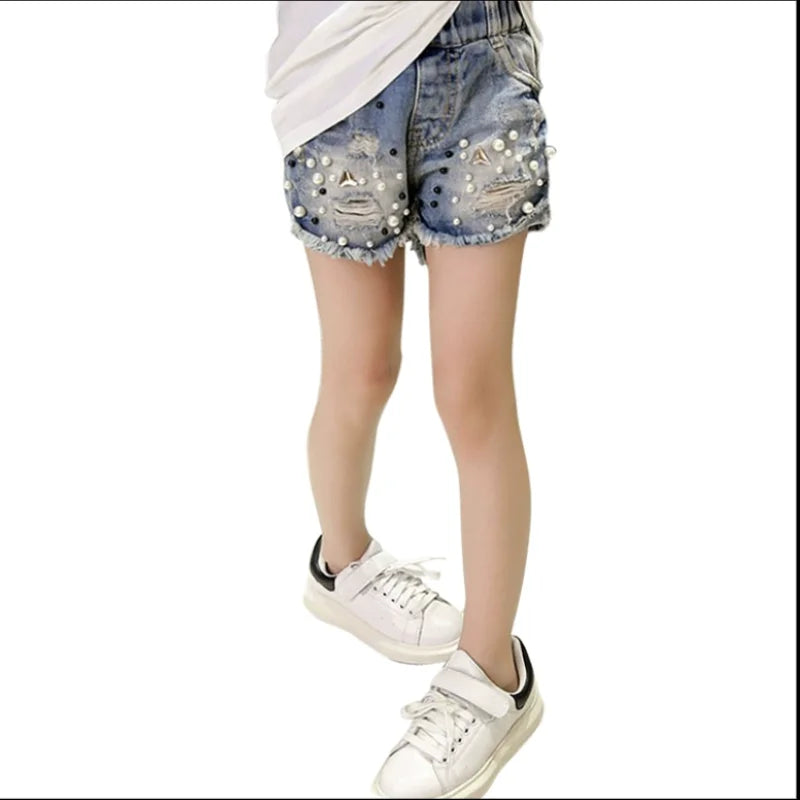 Spring and Summer New Girls Denim Shorts hot Pants