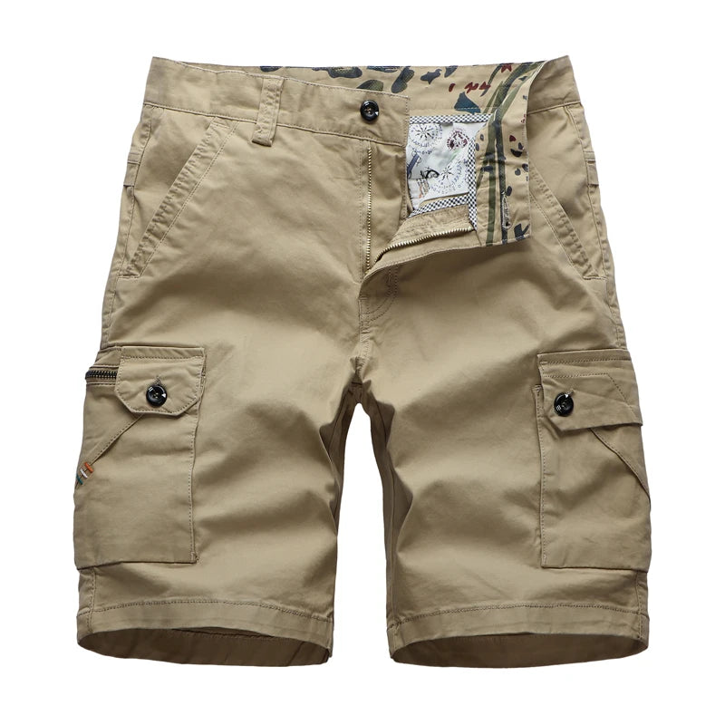 Plus Size Men's Clothing Cargo Shorts With Side Pockets