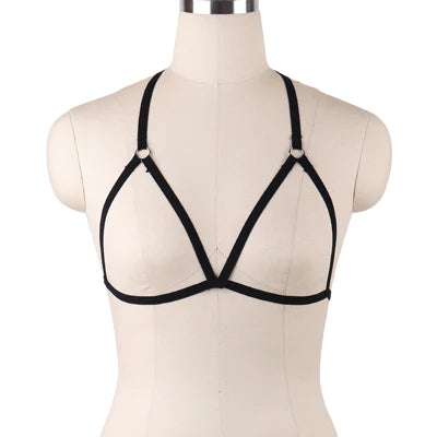 Women Body Harness Bra Fetish Chest Bondage Lingerie Erotic Cage Bra