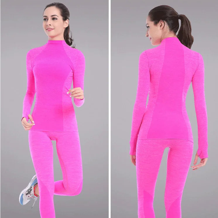 Winter Thermal Underwear Women Quick Dry Stretch Female Casual underwear