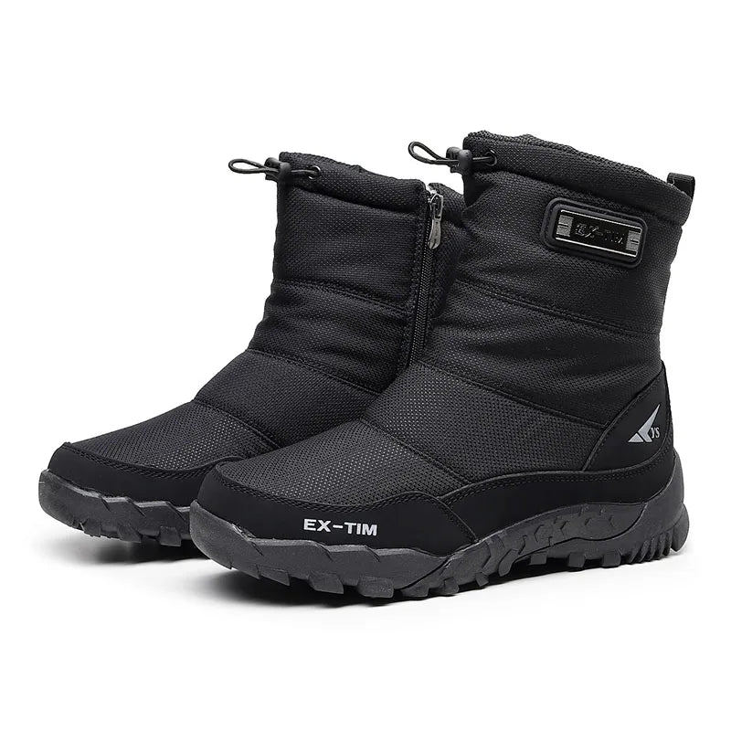 Snow Boots Men Hiking Shoes Waterproof Winter Boots With Fur Winter Non-Slip