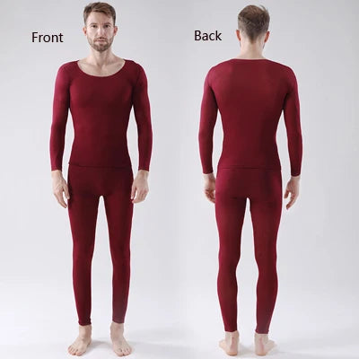 Queenral Long Johns Thermal Underwear Thermo Suit Ultra-Thin Winter Clothes