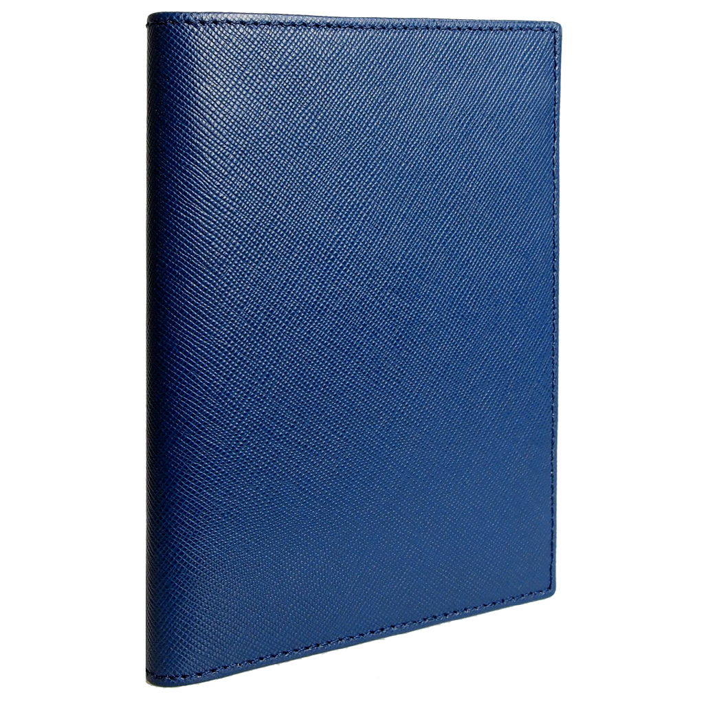 Saffiano Passport Sleeve Blue