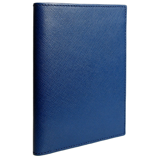 Saffiano Passport Sleeve Blue