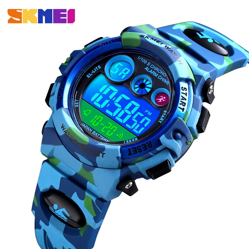 SKMEI Children LED Electronic Digital  waterproof Stop Watch